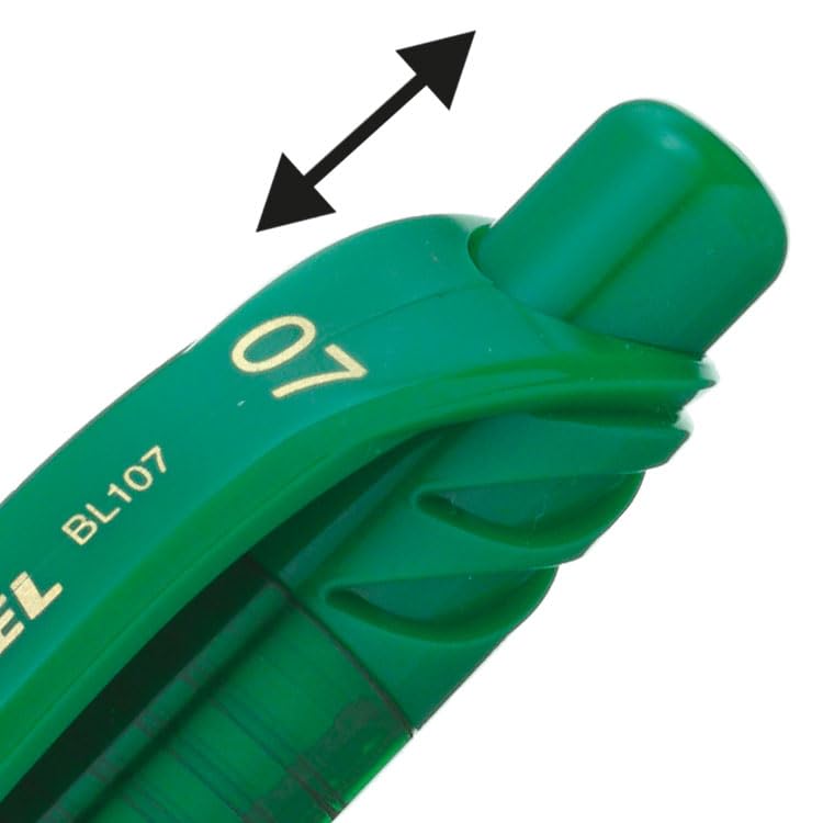 Pentel قلم بانتيل إنرجيل إكس القابل للسحب، حجم نقطة متوسطة 0.7 مم، حبر أخضر، علبة من 12 - Image 5