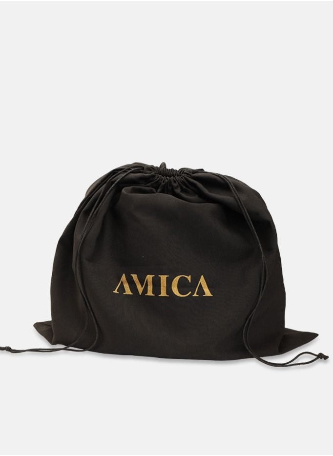 AMICA - Mia Structured Classic Mini Leather Crossbody Bag for Women - Green - Image 1