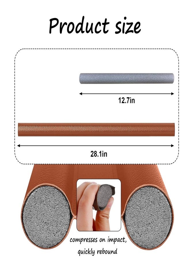 Wanheart Under Door Draft Stopper, 0-38 inch Under Door Bottom Gap Filler Draft Noise Blocker,Adjustable Washable Under Door Sweep,Soundproof Door Seal Protector Guard for Cold Air,Wind,Light(Brown) - Image 4
