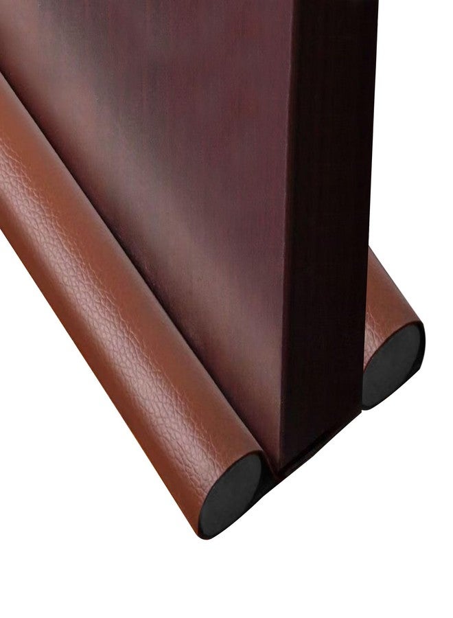 Wanheart Under Door Draft Stopper, 0-38 inch Under Door Bottom Gap Filler Draft Noise Blocker,Adjustable Washable Under Door Sweep,Soundproof Door Seal Protector Guard for Cold Air,Wind,Light(Brown) - Image 1
