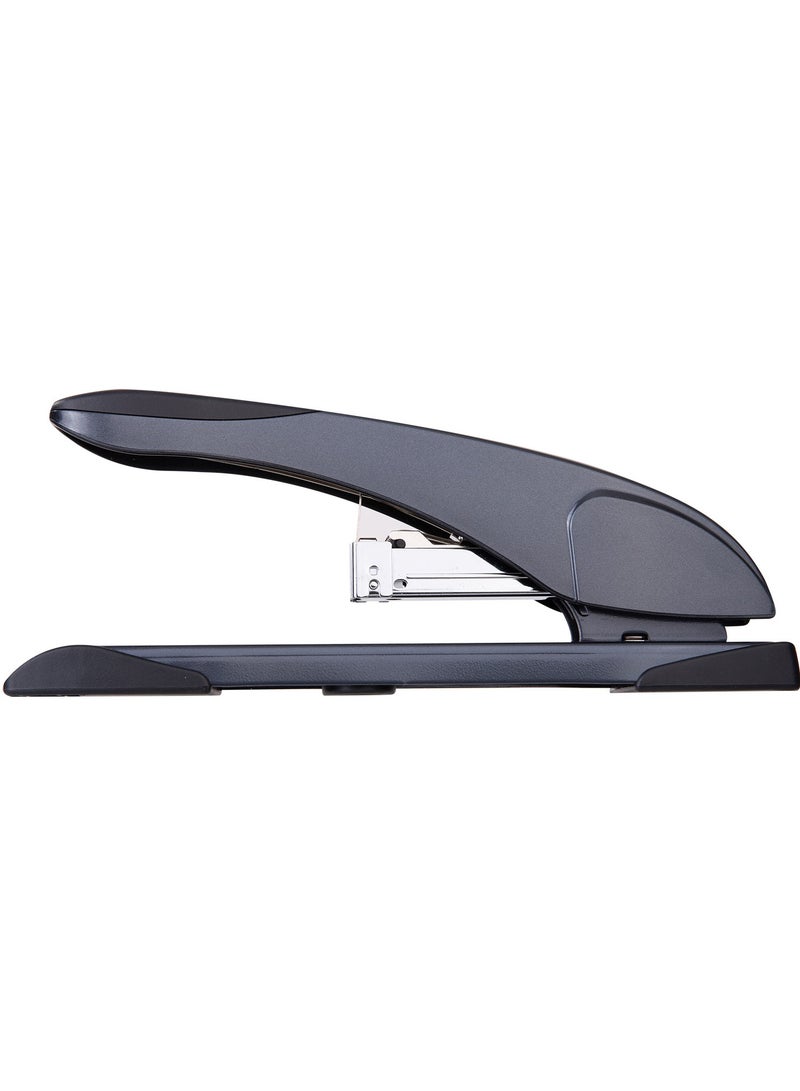 Deli E0391 Heavy Duty Stapler – 60 Sheets, Comfortable Grip, Black/Silver - Image 1