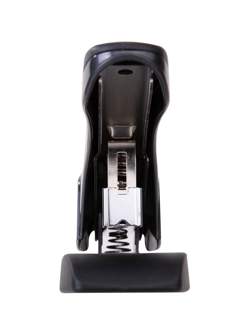 Deli E0391 Heavy Duty Stapler – 60 Sheets, Comfortable Grip, Black/Silver - Image 2