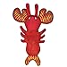 Spunky Pup Clean Earth Plush Lobster Made from 100 Recycled Water Bottles Small - Image 3