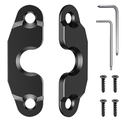Veharvim Upgraded Aluminum Alloy Sun Visor Repair Kit for Jeep, Veharvim Heavy Duty Sun Visor Clip Compatible with Jeep Wrangler JK 2018/ JL/Wrangler 2018-2023/ Gladiator 2020-2023 - Image 1