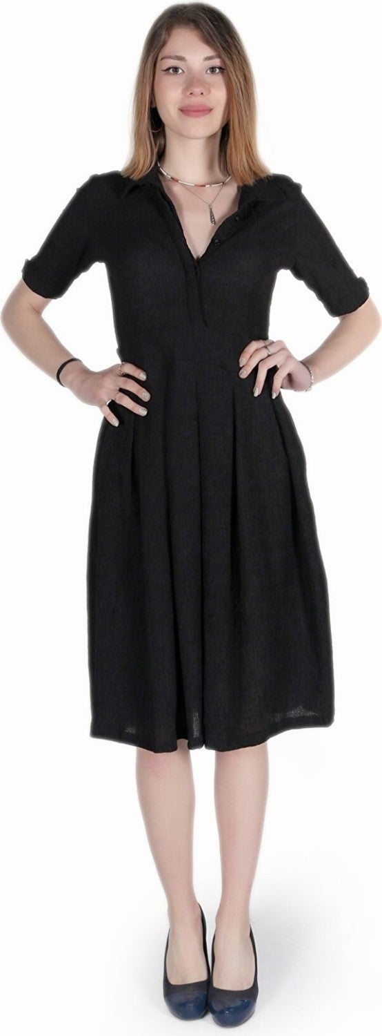 1Tarz 1style Toridas Daily Summer Office Women's Dress BT208SIYAHIC2  - Image 1