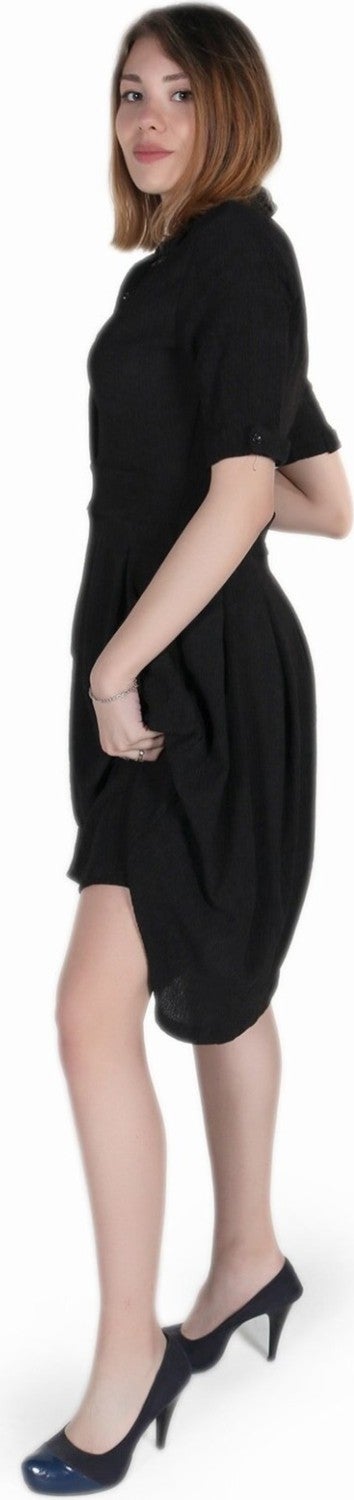 1Tarz 1style Toridas Daily Summer Office Women's Dress BT208SIYAHIC2  - Image 3