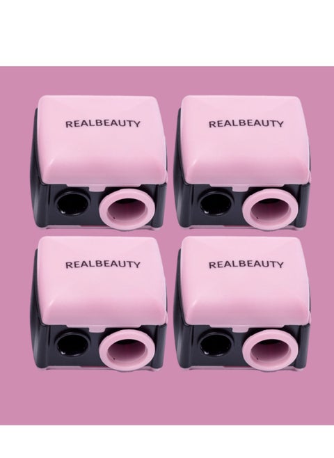 4 Pieces Real Beauty Sharpener For Girls New Shape Dual Use Can Be Used For Highlights And Limiters
