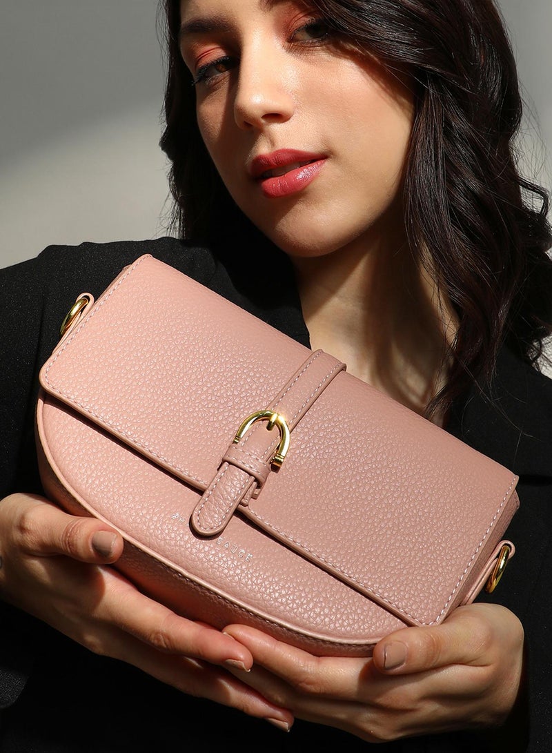 Haute Sauce The Tang-Buckle Shoulder Bag - Nude Pink - Image 2
