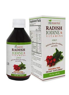 elp essential Rabano Yodado Supplement Rabano Iodo & Vitaminas Jarabe 8Oz Syrup (1)  - Image 1