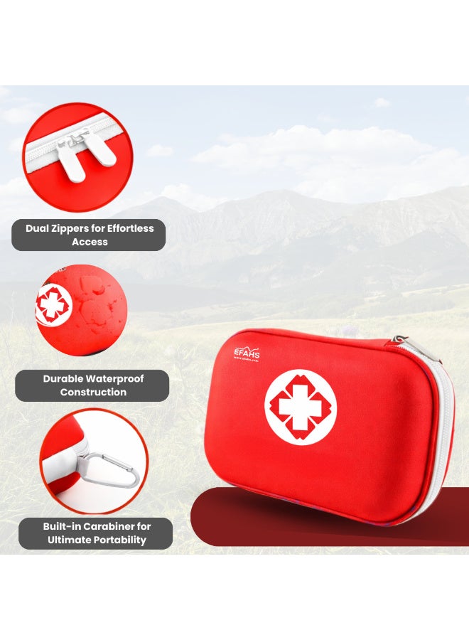 EFAHS First Aid Kit,165 Pcs Travel Emergency Survival Kits Portable Outdoor Survival Disaster Earthquake Emergency Bags Big Capacity Home Car Garage Travel USE - Image 5