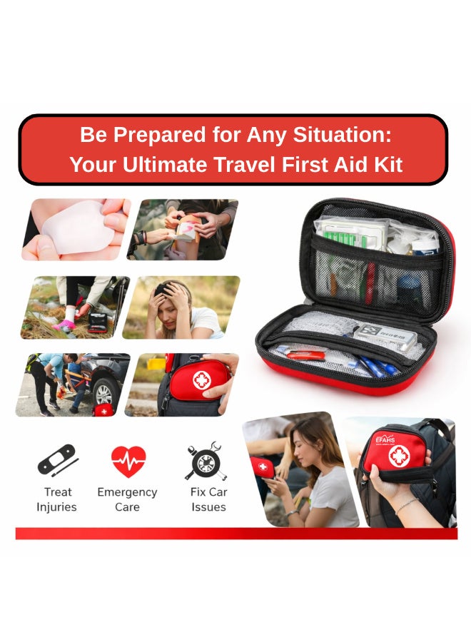 EFAHS First Aid Kit,165 Pcs Travel Emergency Survival Kits Portable Outdoor Survival Disaster Earthquake Emergency Bags Big Capacity Home Car Garage Travel USE - Image 2