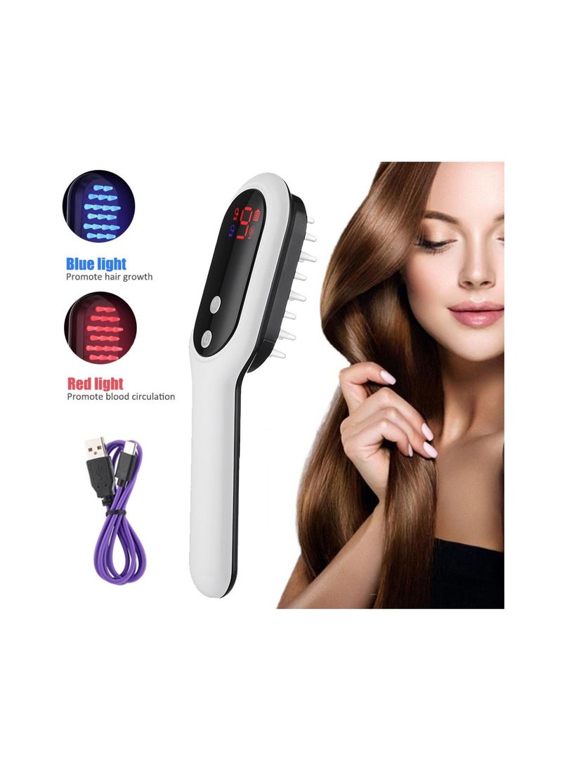 Generic - Electric Hair Growth Comb Infrared Laser Hair Care Style Anti-Hair Loss Hair Red Light Treatment Head Massager Hair Brush - Image 1