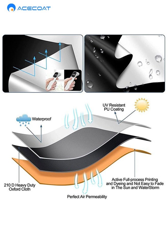 ACECOAT - Full Blackout Curtains,Portable Blackout Blinds,Travel Curtains with Tape Measureand Cutters,No Drilling Required for Windows,Home,RV,Office,Nursery,Travelling (1.45 * 3M) - Image 1