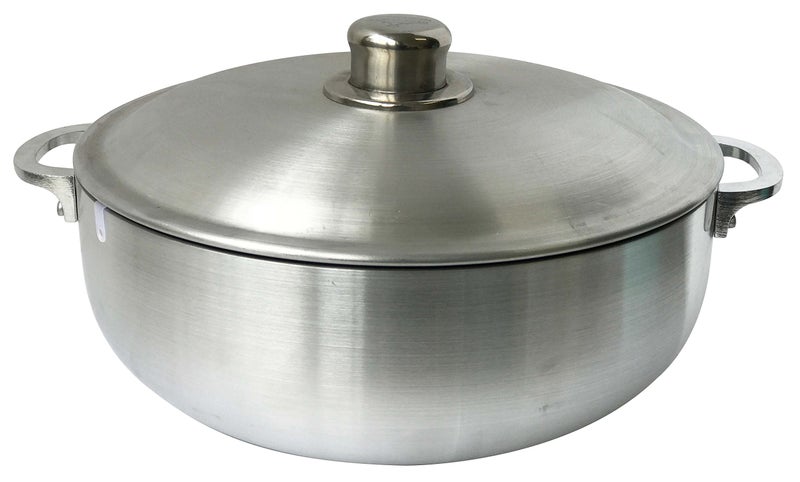 Wees Beyond Heavy Gauge Caldero Dutch Oven with Aluminum Lid 37 quart Silver