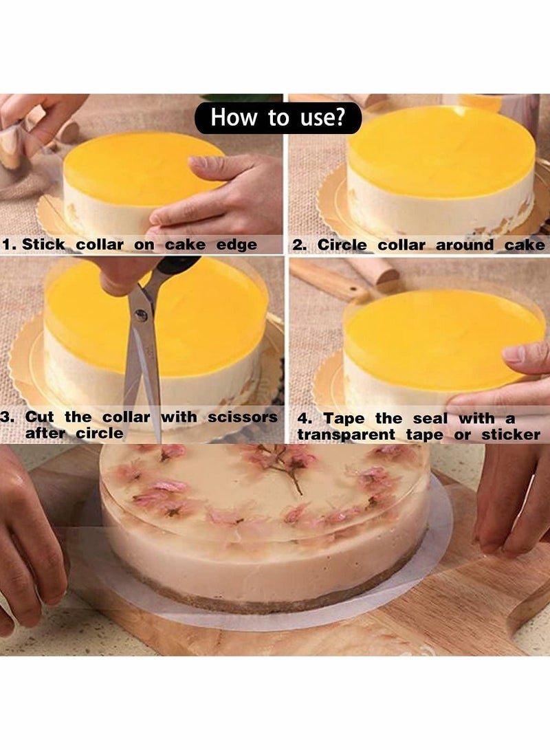 KASTWAVE Cake Collars - Clear Acetate Strips, Transparent Acetate Roll, Mousse Cake Collar - Image 4