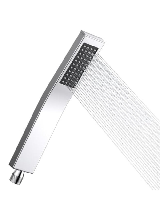 Handheld Shower Head High Pressure Showerhead with 304 Stainless Steel Self Cleaning Silicone Nozzle Shower Head Single Function Showerhead for Home Bathroom Experience - Image 1