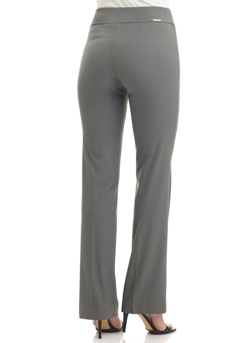 Rekucci Womens Ease into Comfort Stretchy Business Casual Bootcut Pull-On Everyday Office Pant in Regular/Tall/Petite Sizes (14 Short, Graphite) - Image 2