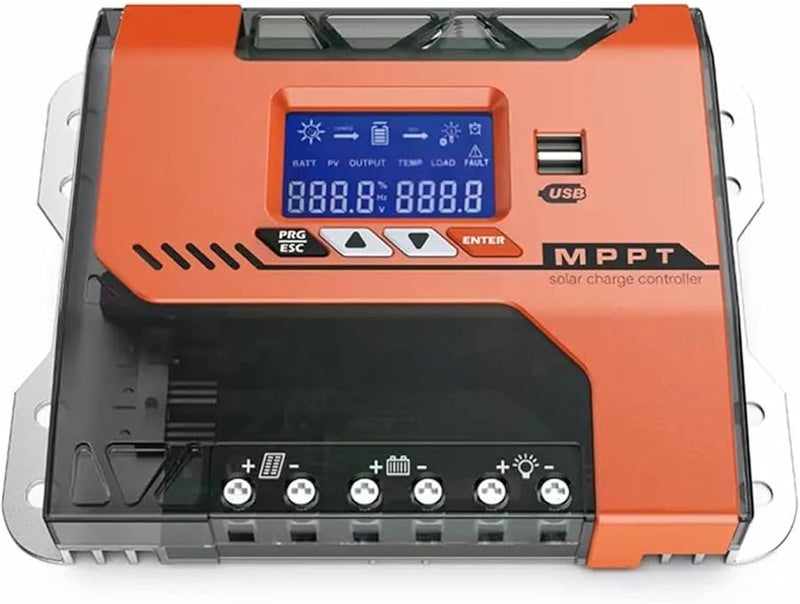 40A وحدة تحكم شحن شمسي MPPT للبطارية 12V 24V 36V 48V AGM جل مغمور Li - Image 1
