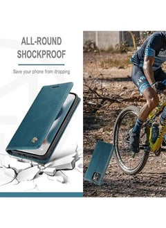 CaseMe iPhone 15 Pro Max/iPhone 15 Ultra Leather Case Wallet Flip Cover Card Slots Magnetic Closure Stand Phone Holder Function Fold Shockproof Protective Full Protection Anti-drop Anti-scratch Accessory  - Image 5
