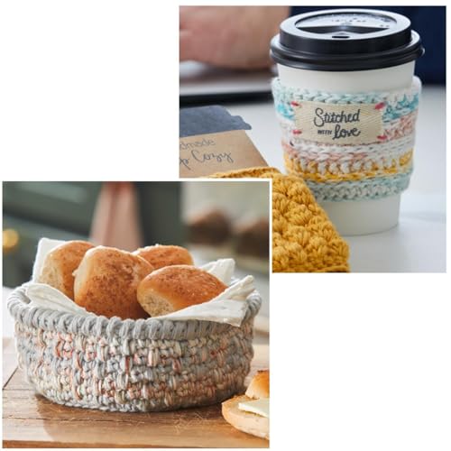 Hobby Lobby Print I Love This Cotton Yarn, 4-Medium, 100% Cotton, Yarn for Crocheting & Knitting Blankets, Hats, Accessories, Set of 2, 372 Rosemary Cottage - Image 3