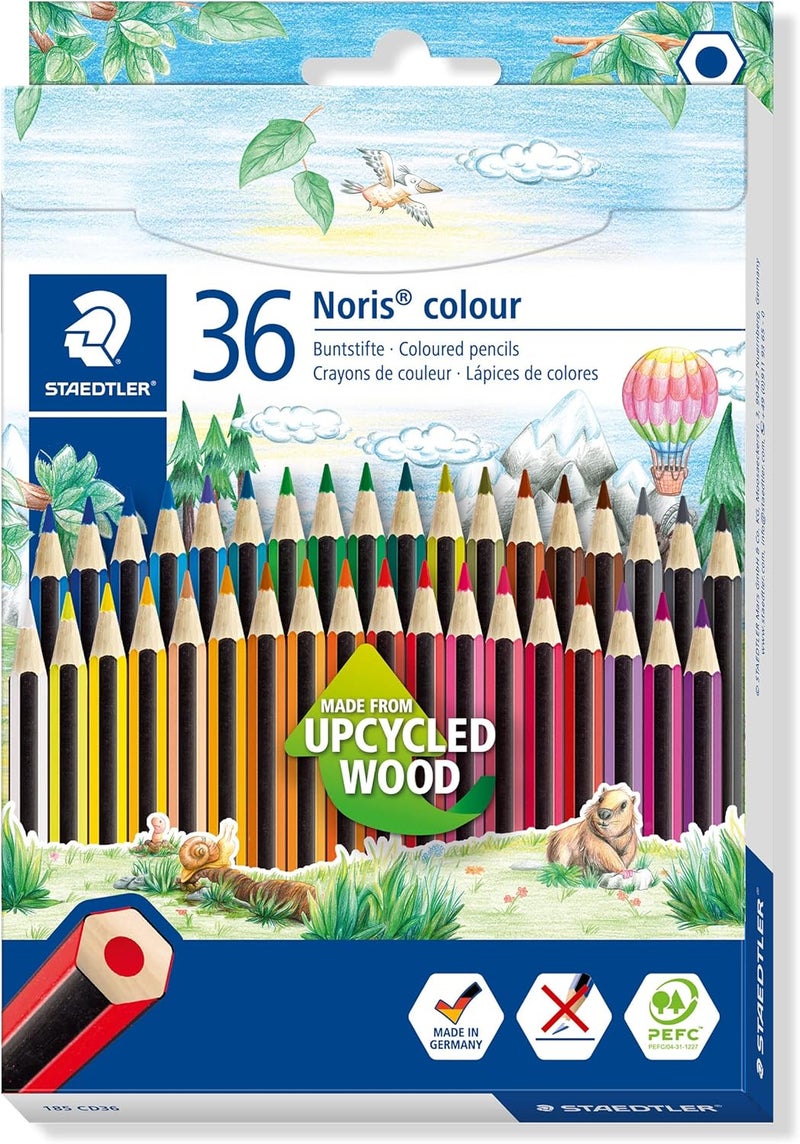 STAEDTLER Noris Colour 36 Assorted Coloured Pencils - Image 1