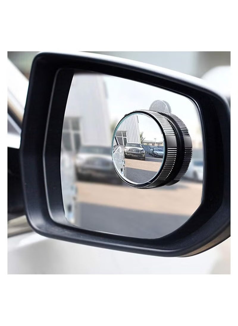 MIXDE - 2 Pcs Blind Spot Car Mirror Universal Rainproof 360 Degree Adjustable Car Visual Aid Mirror Reusable Rearview Mirror With Sucker For Cars Trucks - Image 1
