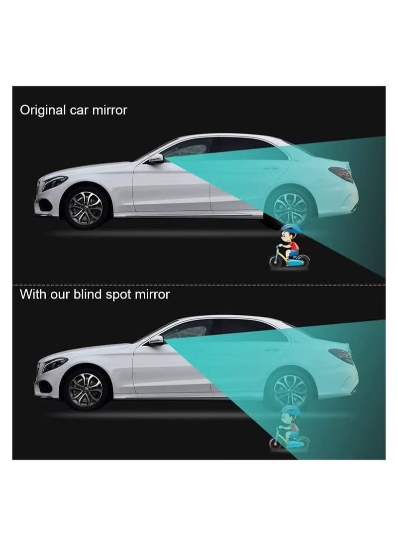 MIXDE - 2 Pcs Blind Spot Car Mirror Universal Rainproof 360 Degree Adjustable Car Visual Aid Mirror Reusable Rearview Mirror With Sucker For Cars Trucks - Image 1