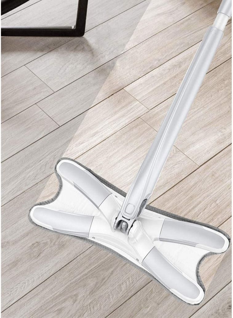 DubaiGallery Twist Flat Mop, Microfiber Hardwood Floor Mop 360 Rotation Dust Flat Mop with Ultra Long Stainless Steel Handle for Home Office Floor Cleaning - Image 3
