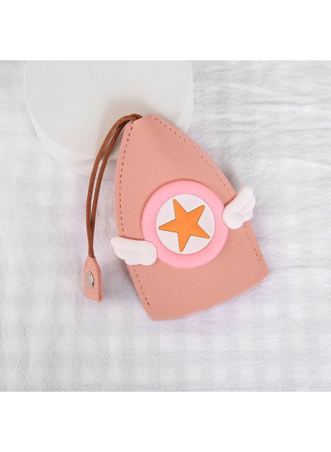 Korean Style Girl Heart Cartoon -out Key Case Creative Pu Leather Car Key Protective Cover Universal