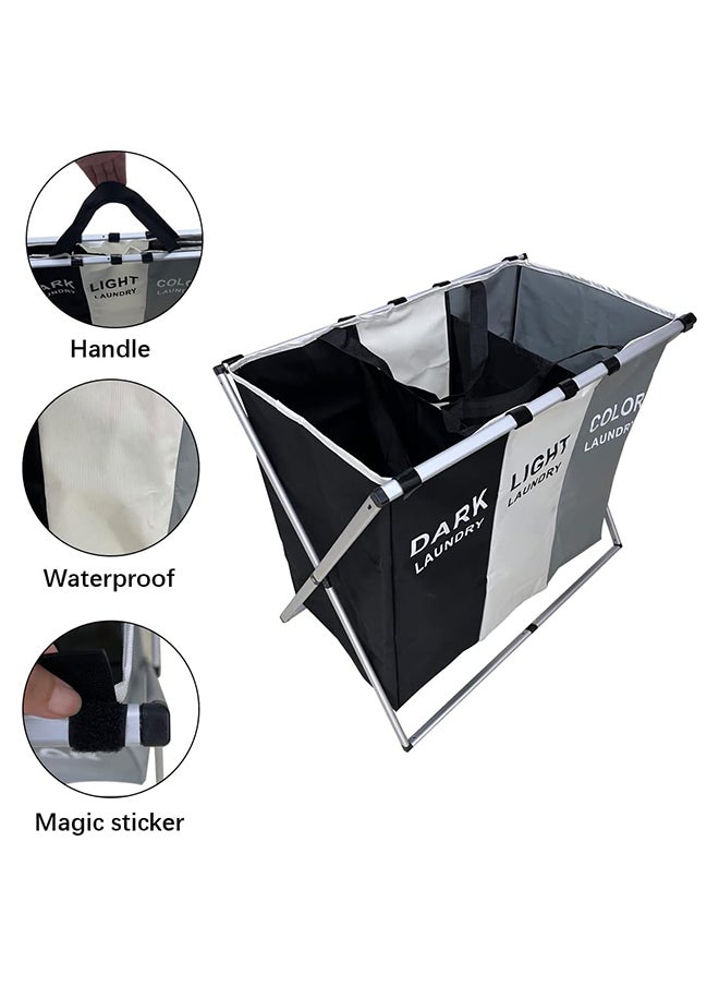 SKY-TOUCH Foldable Large Capacity Laundry Basket Clothes Storage  - Image 2