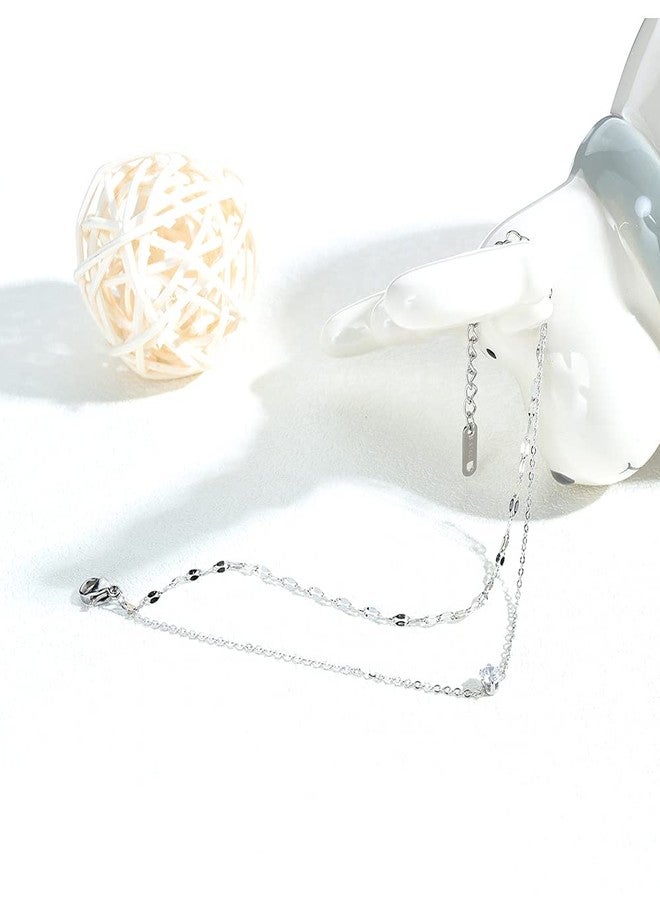 Yoursfs Silver Dainty Cubic Zirconia Trendy Bracelets For Women Thik Chain Adjustable Bracelets Trendy Jewelry - Image 4