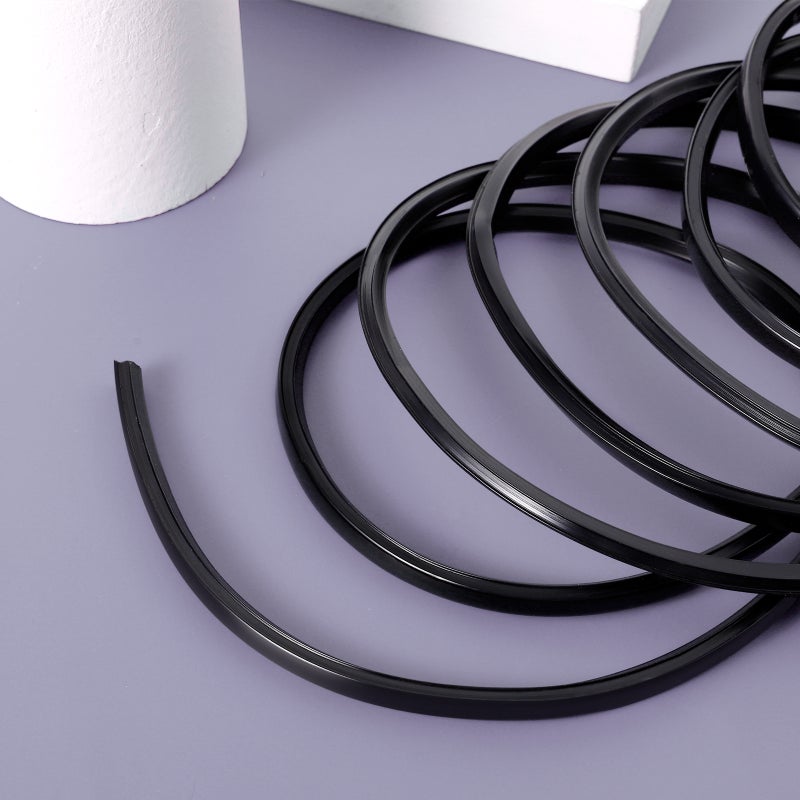 2 Rolls 3D Printer Flat Seal Aluminum Profile Slot Printer Parts Flat Seal Accessories (Black) - Image 5