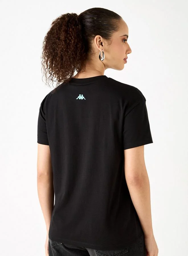 Kappa Kappa Printed T-shirt with Crew Neck and Short Sleeves