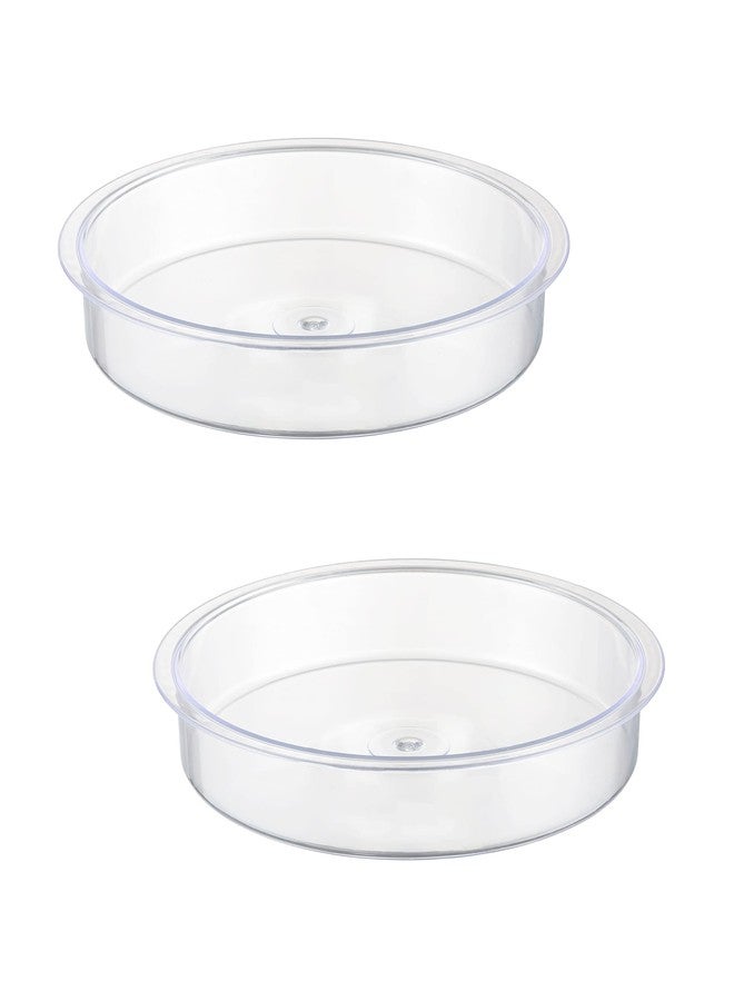 iBorn Plastic Bird Bath Bowl for Outside on Ground,Bird Water Dish Repalcement,Indoor/Outdoor Ground Bowl 6.78inch,2 Pack - Image 1