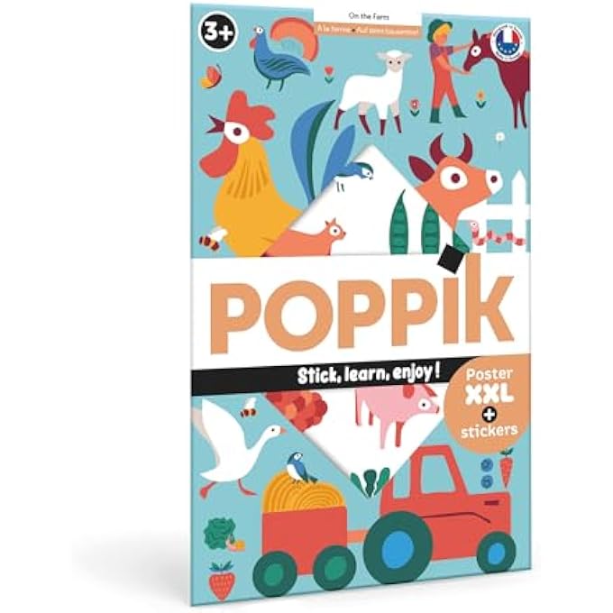 ARTS AND CRAFTS STICKER POSTER DISCOVERY - FARMYARD FOR AGES 3+ YEARS - Image 1