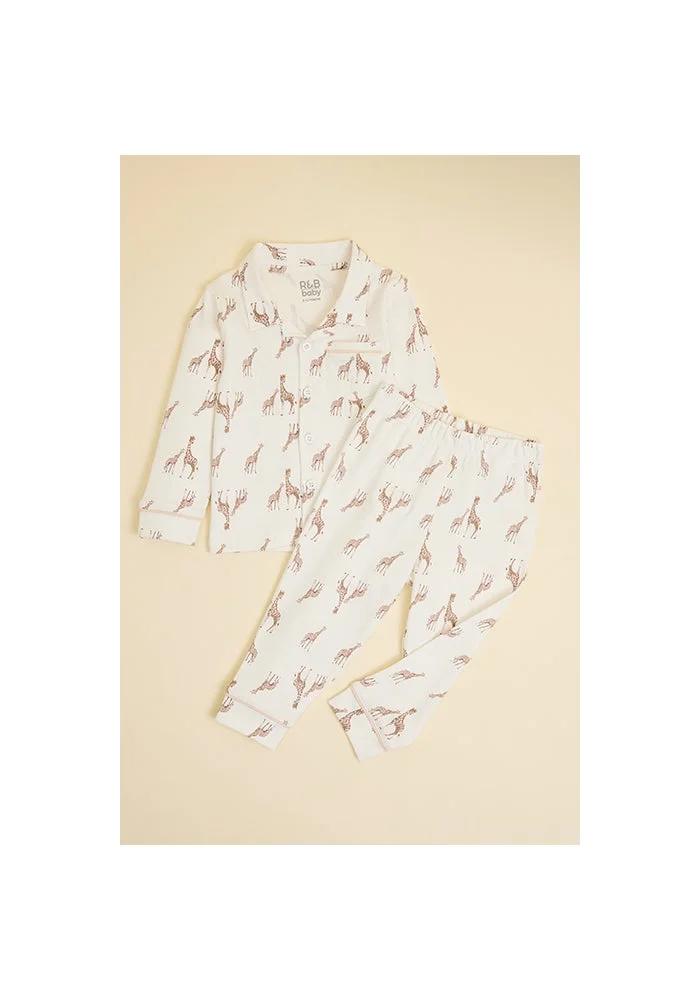 أر أند بي Printed Shirt and Pants Set