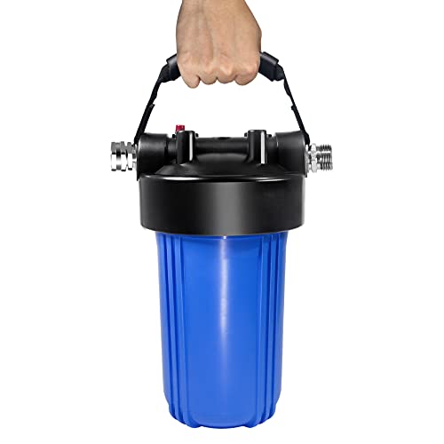 Hansing RV Water Filter System AntiClog Inline Water Filter for 25K Gallons with OnePiece 5Stage Filtration Removes Sediments Chlorine VOCs Heavy Metals Bad Taste Odor and More