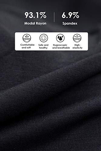 Smallshow Women's Short Sleeve Patchwork Nursing Dresses for Breastfeeding Medium Black - Image 5