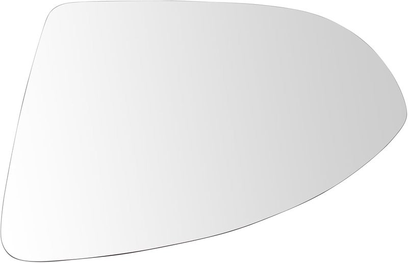 TRQ Driver Side Mirror Glass Heated Snap On Compatible with 2015-2021 Volkswagen Golf GTI 2015-2019 Golf R VW1324117 VW1324121 - Image 1