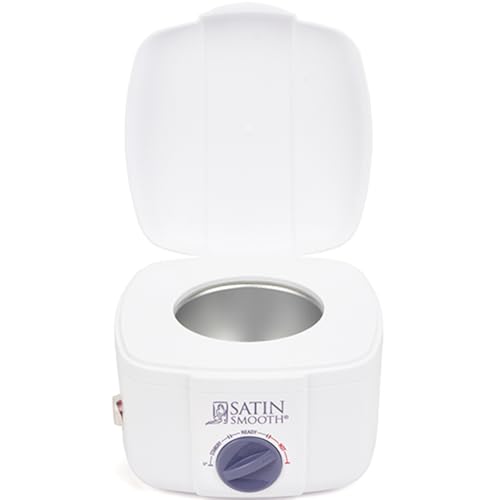 Satin Smooth Professional Single Wax Warmer for Hair Removal  SSW12C Compact Wax Heater with Adjustable Temperature Control Ideal for All Waxing Types