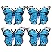 Deermon Blue Lovely 28 Inches Party Butterfly Balloon Kit 4 Piece Aluminum Foil Mylar Helium Butterflies Balloons for Butterfly Themed Party Wedding Birthday Baby Shower Party Decoration Supplies - Image 2