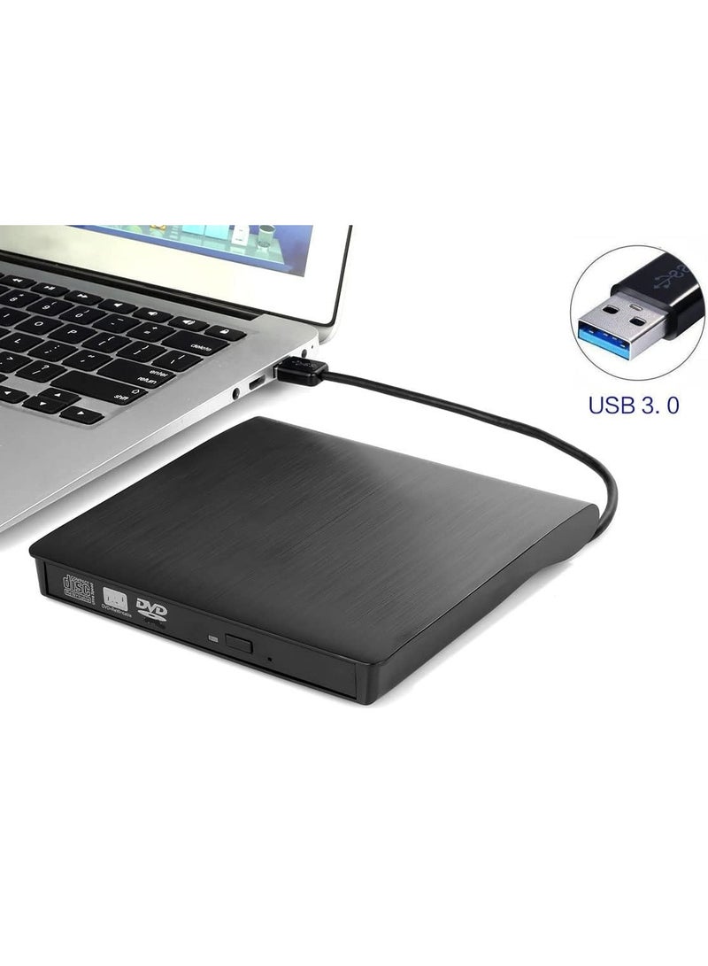 Portable External CD/DVD Drive – USB 3.0, High-Speed Data Transfer, Compatible with Laptops & PCs - Image 2