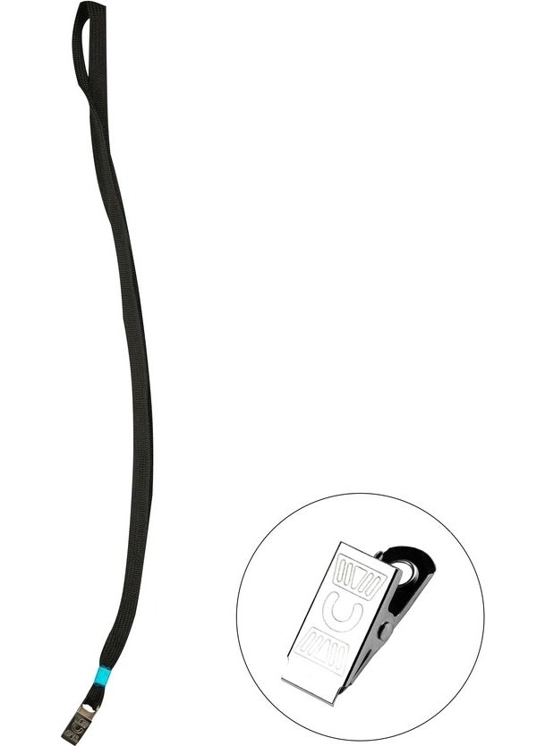 Bigpoint - Collar Lanyard Metal Clip Durable and Stylish Design Black - Image 1