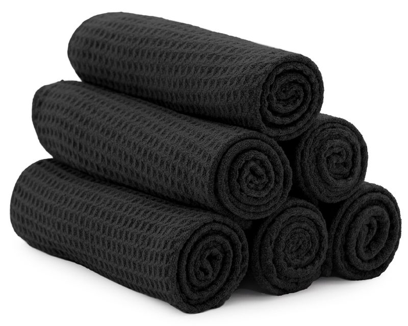 S&T INC. Microfiber Gym Towels, Yoga Towel for Home and Gym Bag, 16 Inch x 27 Inch, 6 Pack - Image 1