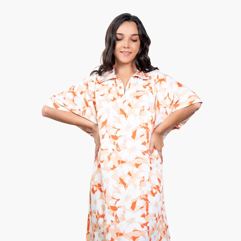 Aadaraya Aadaraya All-Over Floral Print Sleepshirt