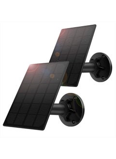 StartVision Solar Panel for Wireless Outdoor Security Camera,Compatible with DC 5V Rechargeable Battary Powered Surveillance Camera, Continuously Power for Outdoor Security Camera,5V 3.5W Micro USB Port（2 Pack）  - Image 1
