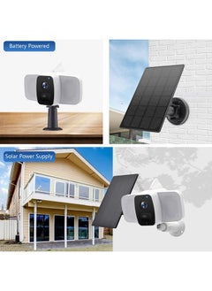 StartVision Solar Panel for Wireless Outdoor Security Camera,Compatible with DC 5V Rechargeable Battary Powered Surveillance Camera, Continuously Power for Outdoor Security Camera,5V 3.5W Micro USB Port（2 Pack）  - Image 4