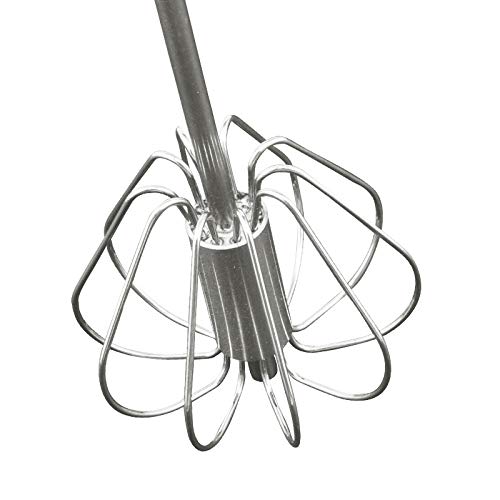 Fnoko Stainless Steel Semi-automatic Egg Whisk - 3PCS Hand Push Rotary Whisk Blender (3 Pack) - Image 4