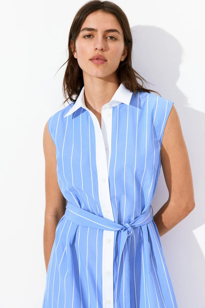 H&M Tie-belt shirt dress
