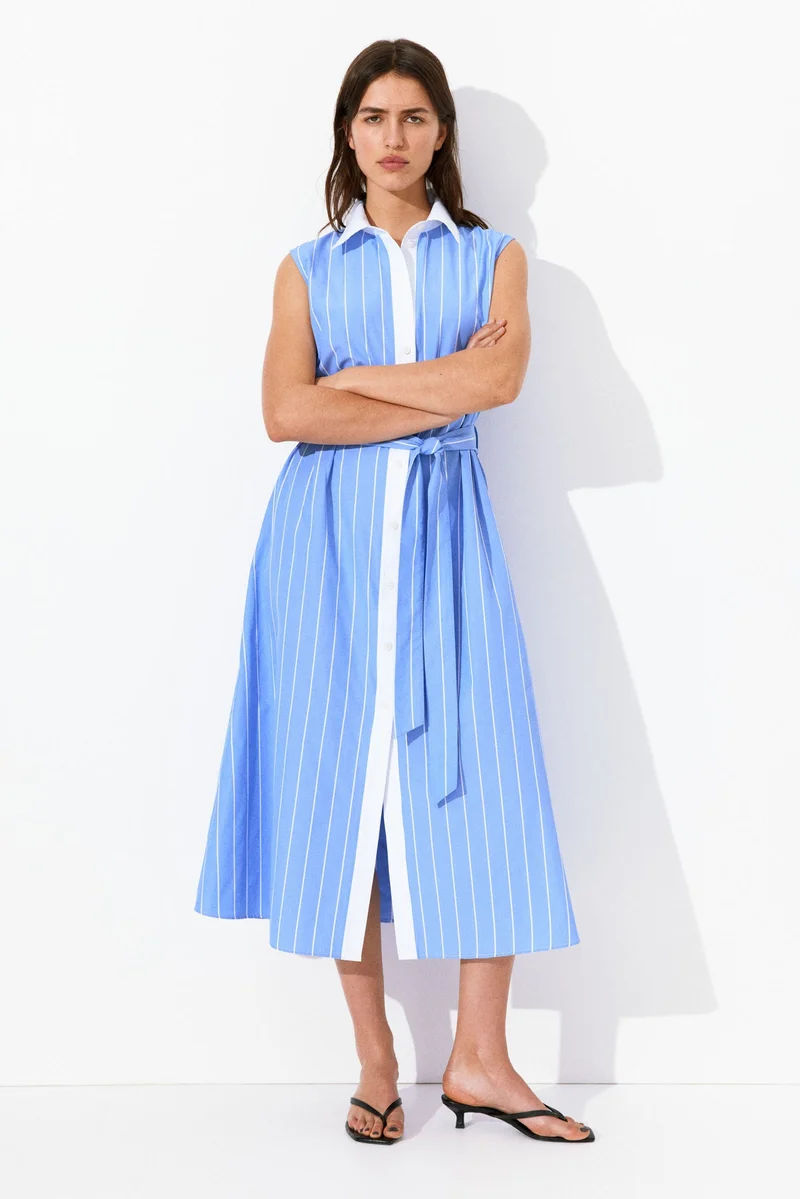 H&M Tie-belt shirt dress